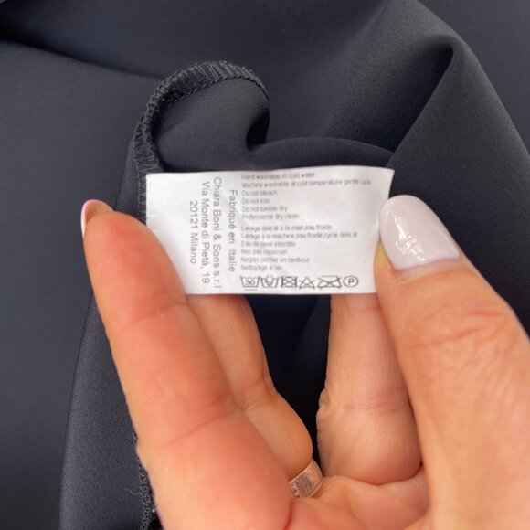 CHIARA BONI KATY CREPE KEYHOLE COLORBLOCK DRESS IT42 - Picture 8 of 9